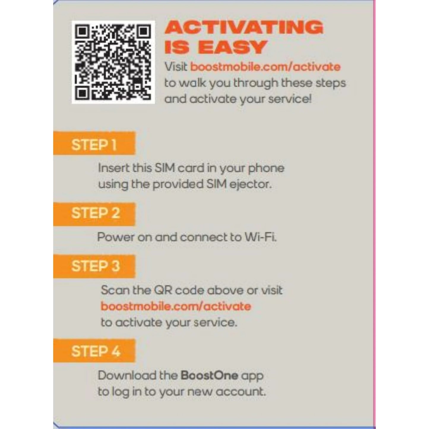 Boost Tarjeta SIM Precargada para Móvil Trae Tu Propio Dispositivo, Plan de 3 Meses: Llamada/texto Ilimitado, 3GB de Datos