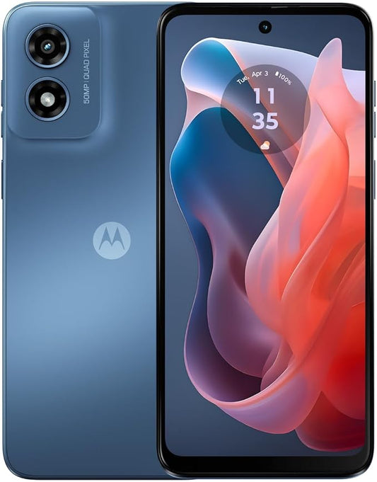 Moto G Play | 2024 | Desbloqueado | Hecho para US 4/64GB | Cámara de 50MP | Azul zafiro